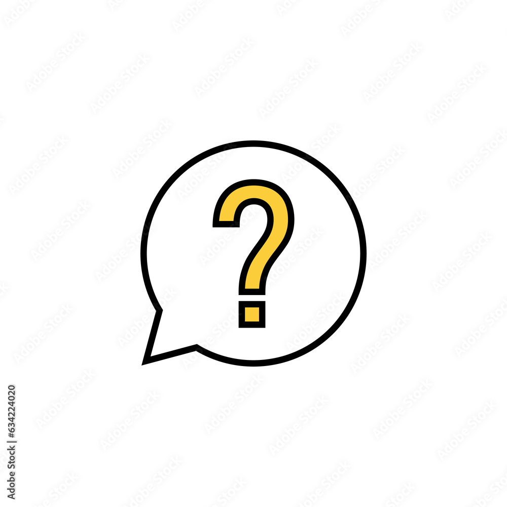 Question icon vector for web and mobile app. question mark sign and symbol Question icon vector for web and mobile app. question mark sign and symbol