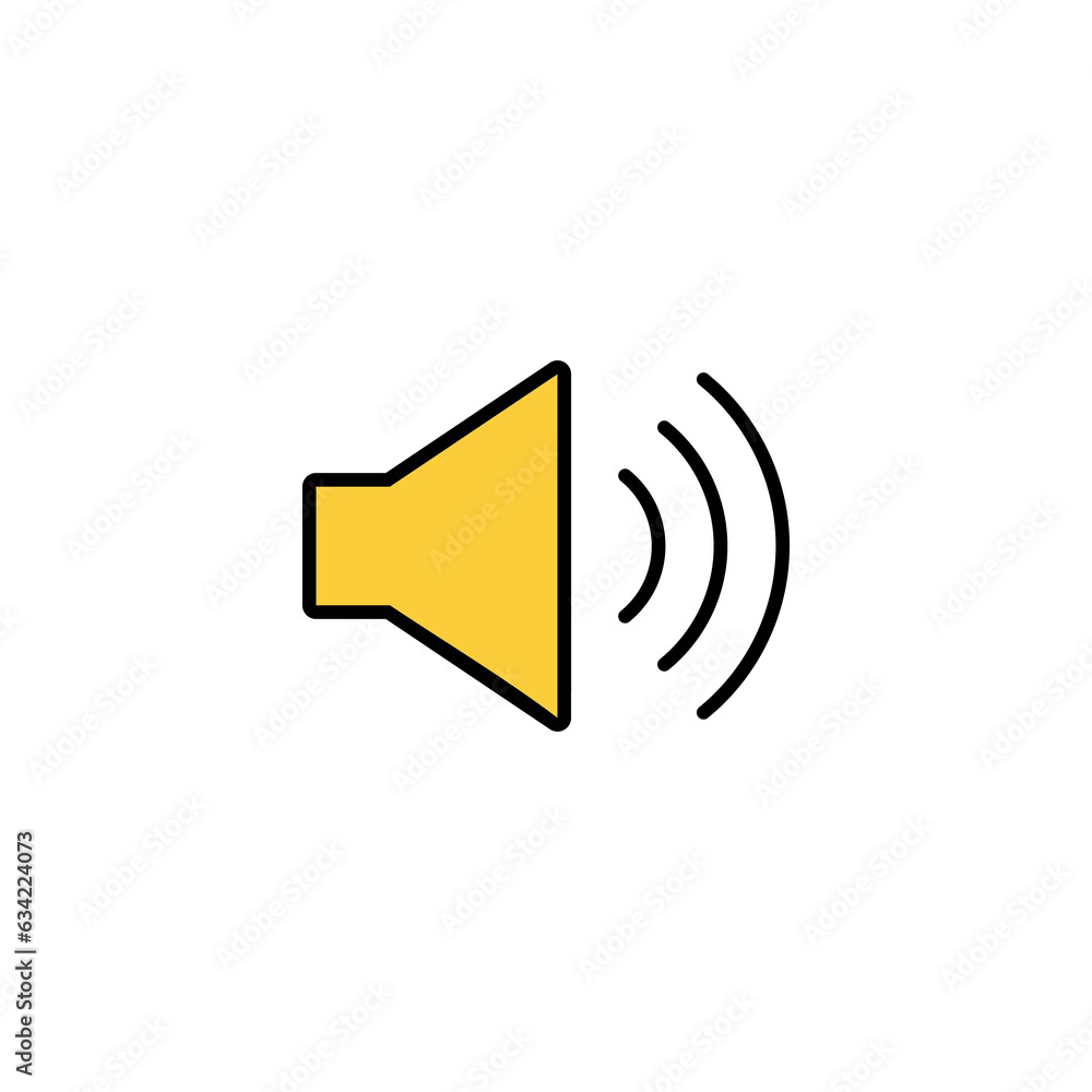 Speaker icon vector for web and mobile app. volume sign and symbol. loudspeaker icon. sound symbol Speaker icon vector for web and mobile app. volume sign and symbol. loudspeaker icon. sound symbol