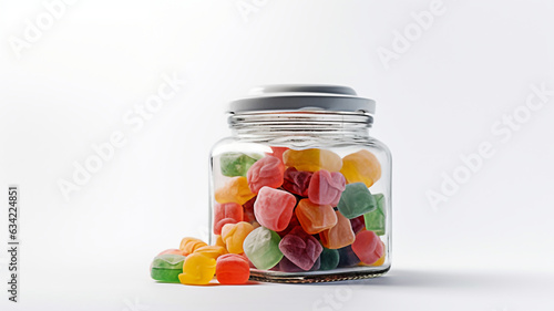 Colorful Fruit-Flavored Hard Candy Jar