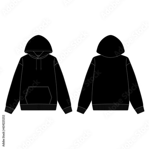 Streetwear Black Hoodie Template