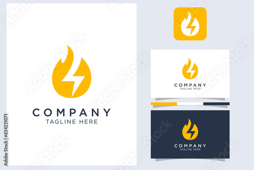 burning energy logo design. oil logo design