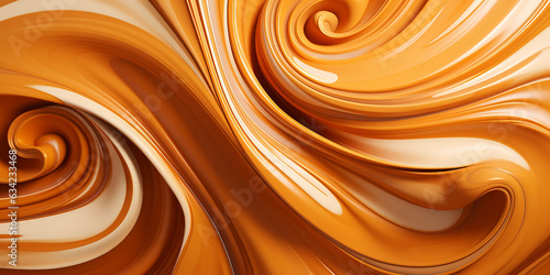 This background is a temptation with its glossy, delectable melted caramel texture, chocolate, icing.