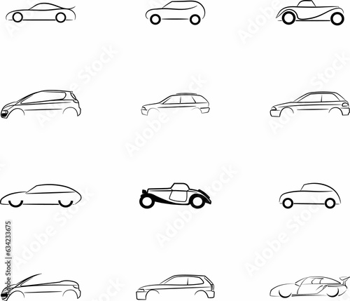 Set of Concept Cars Logo for Business