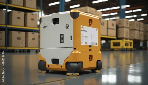 Automated guided vehicle in warehouse logistic and tra Generative Ai