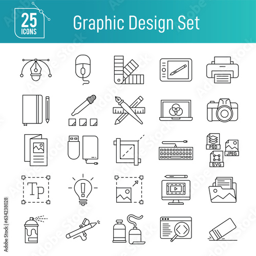graphic design icon set