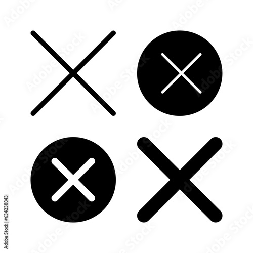 Close vector icon. Delete icon. remove, cancel, exit symbol.
