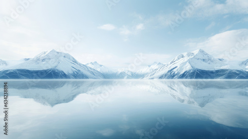 Wallpaper Mural panorama of the snow mountains Torontodigital.ca