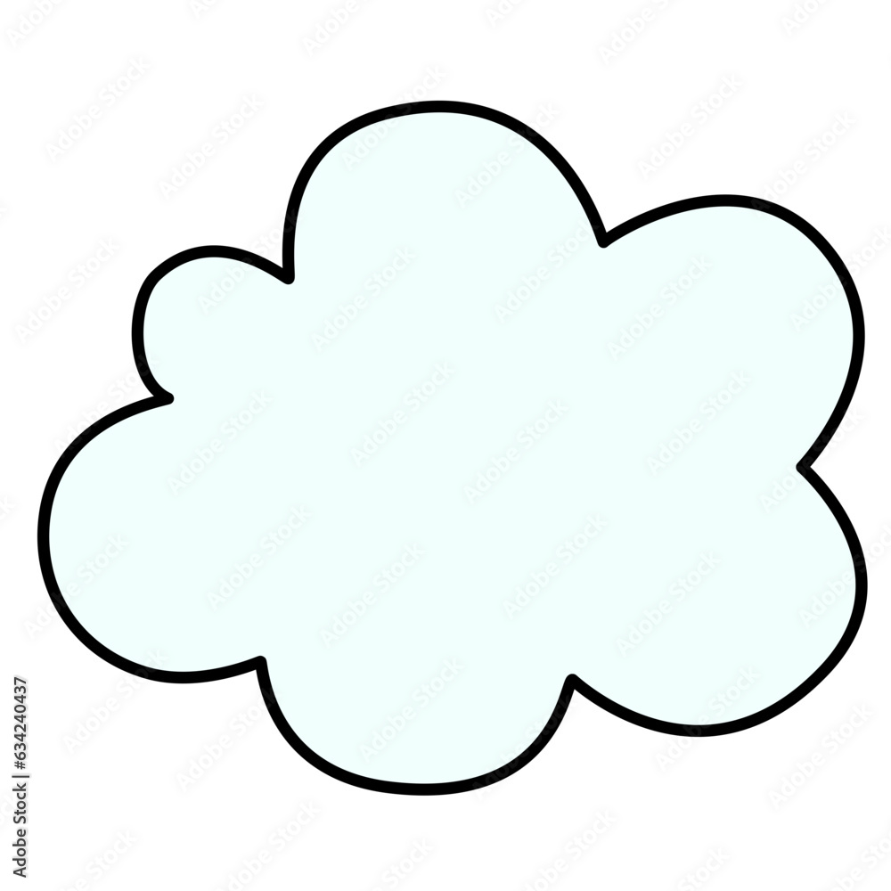 Cute simple cloud element Cute simple cloud element