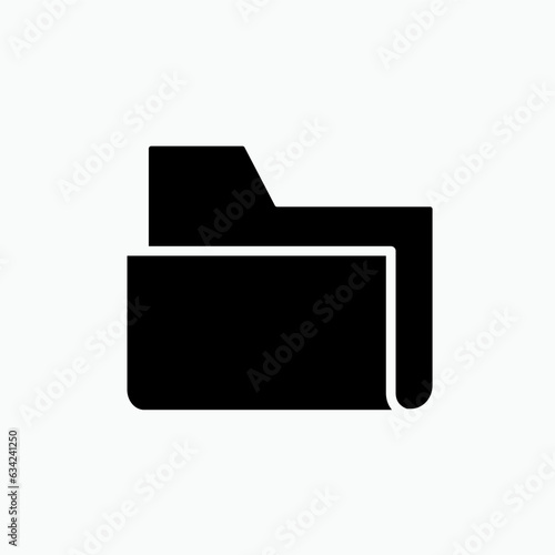 Folder Icon. Files, Archives. Universal Interface, Data Symbol.