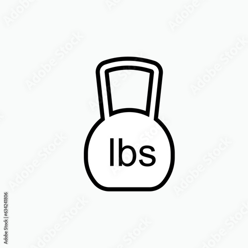 Weight Icon. Heaviness, Gym Symbol for Design, Presentation, Website or Apps Elements – Vector.  