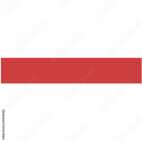 Digital png illustration of red stripe on transparent background