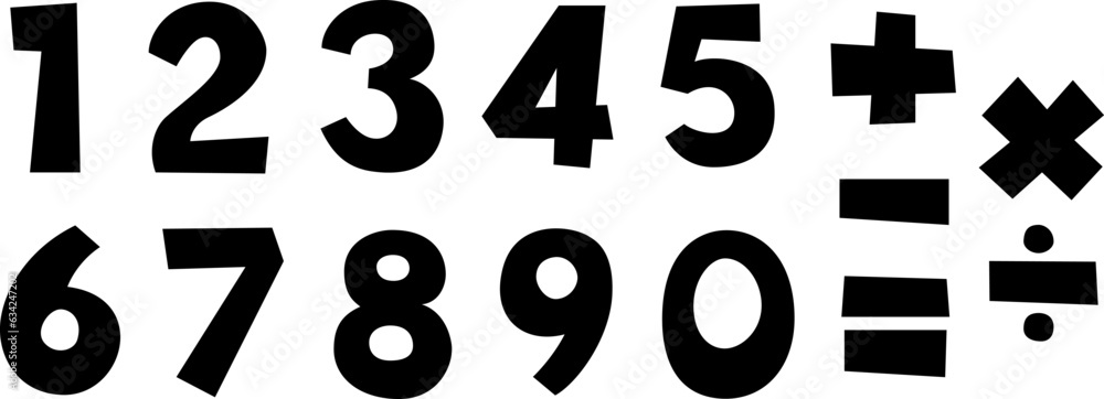 かわいい数字(cute number font) かわいい数字(cute number font)