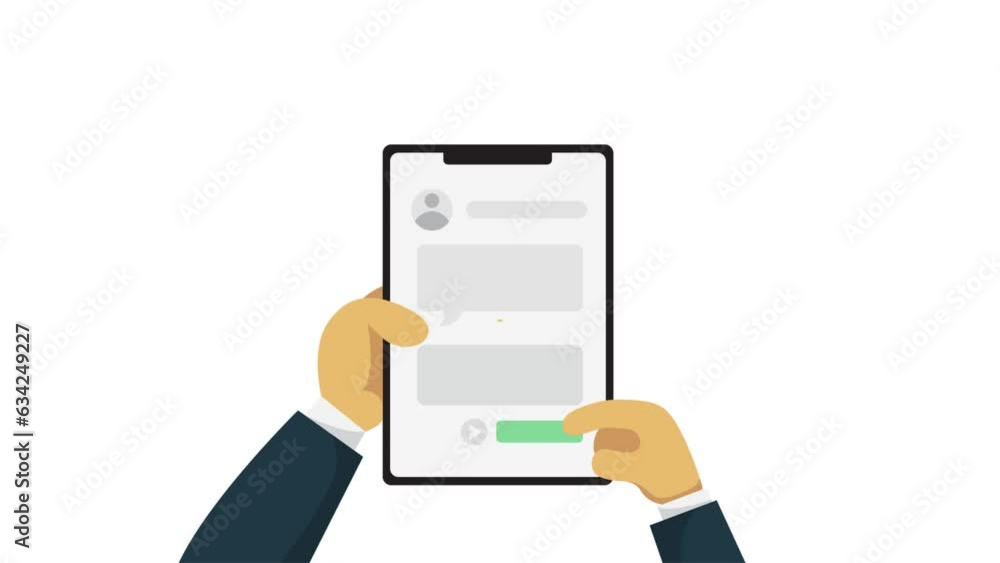 Animation of social media user interaction with chat bubble ornaments. Animation of sending messages via cellphone or social media. Animation of social media user interaction with chat bubble ornaments. Animation of sending messages via cellphone or social media.