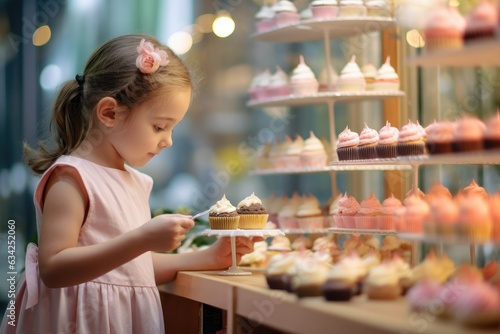 girl choice cake at cake store