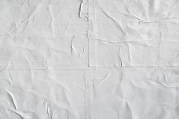 White wheatpaste poster style texture background