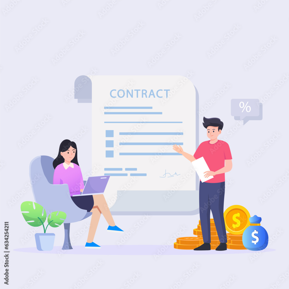 Business contract signing. Corporate document. Agreement checking. Business contract signing. Corporate document. Agreement checking.