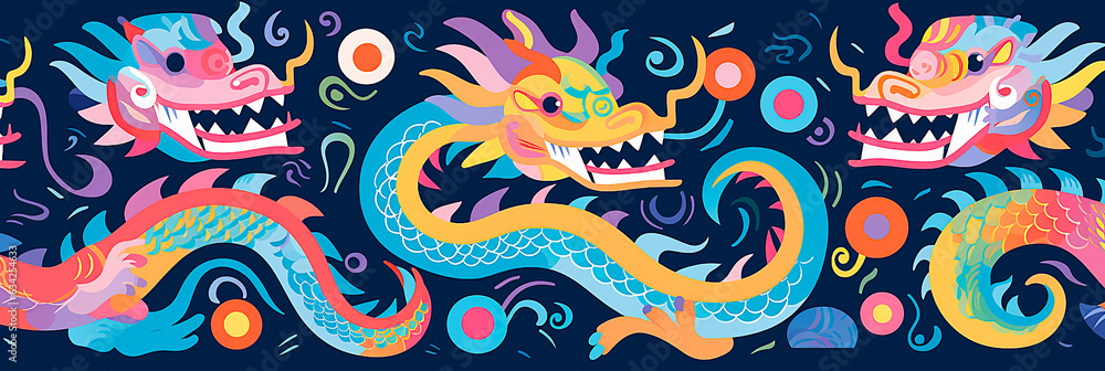 Cute Colorful Chinese Dragon Image Cute Colorful Chinese Dragon Image