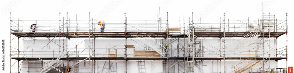 long narrow scaffolding isolated on a white background for the screensaver for the reconstruction of the site construction background long narrow scaffolding isolated on a white background for the screensaver for the reconstruction of the site construction background