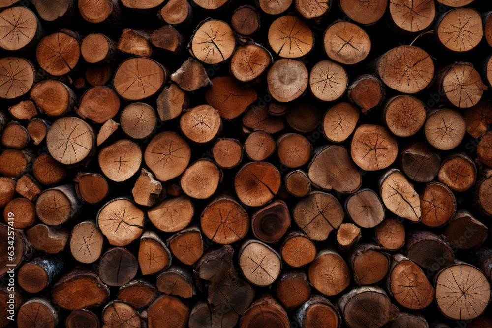 Texture Pile Stacked Firewood Created Using Artificial Intelligence Texture Pile Stacked Firewood Created Using Artificial Intelligence