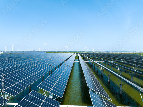  solar power plant and wind power station