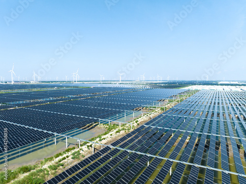  solar power plant and wind power station