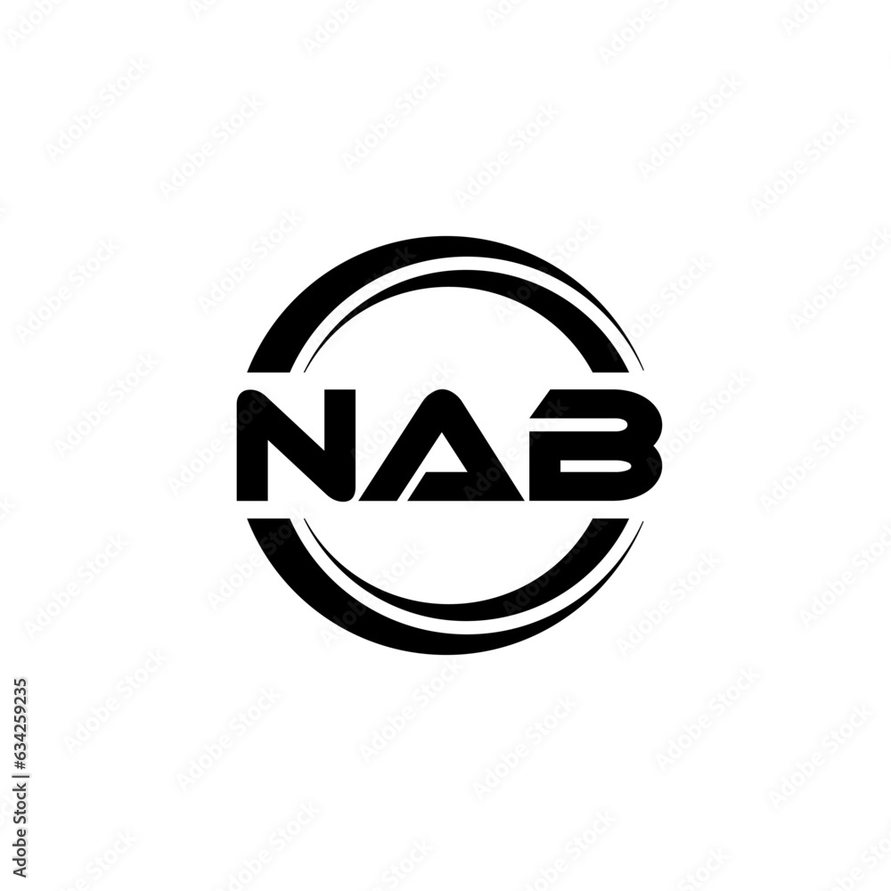 NAB letter logo design with white background in illustrator, vector logo modern alphabet font overlap style. calligraphy designs for logo, Poster, Invitation, etc. NAB letter logo design with white background in illustrator, vector logo modern alphabet font overlap style. calligraphy designs for logo, Poster, Invitation, etc.