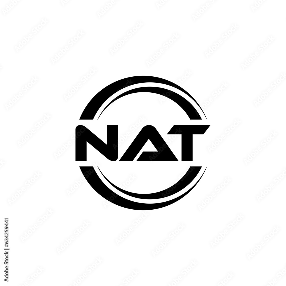 NAT letter logo design with white background in illustrator, vector logo modern alphabet font overlap style. calligraphy designs for logo, Poster, Invitation, etc. NAT letter logo design with white background in illustrator, vector logo modern alphabet font overlap style. calligraphy designs for logo, Poster, Invitation, etc.