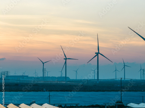 view of wind power station