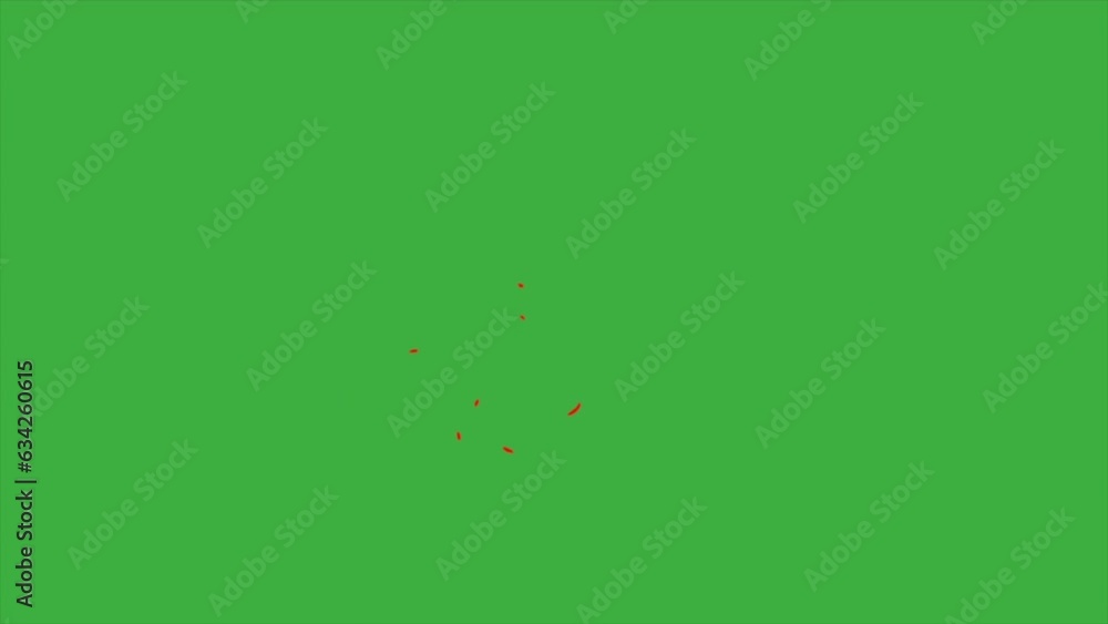 A video animation loop element effect cartoon fire on green screen background A video animation loop element effect cartoon fire on green screen background