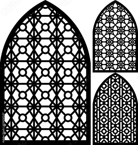 Simple Vector Pattern for Laser Cutting, Decoration, and Ornament. Metal design, wood carving, vector