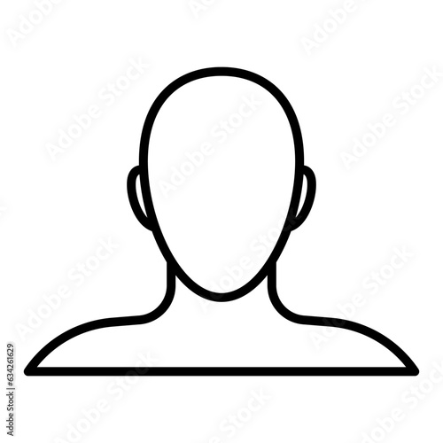 Face avatar profile icon vector on trendy style for design and print