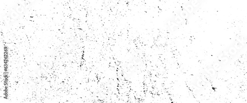 Old dark dirty crumbling grungy wall of ancient facade, dark noise granules, Vector grunge overlay texture. Black and white background.