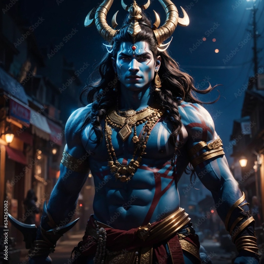 Shiva, the Divine Movie Hero as a Marvel, DC god hero Shiva, the Divine Movie Hero as a Marvel, DC god hero