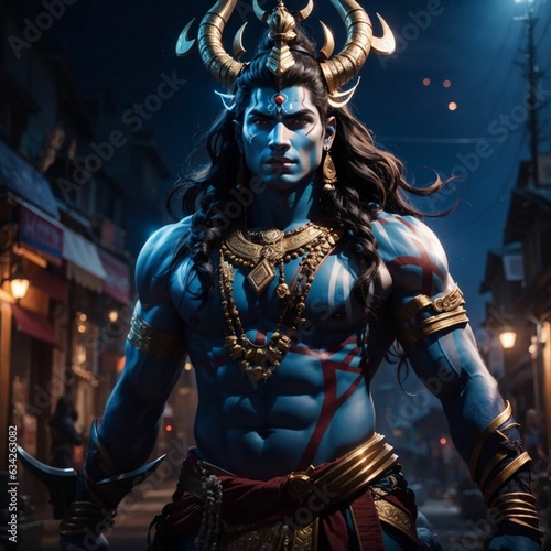 Shiva, the Divine Movie Hero as a Marvel, DC god hero