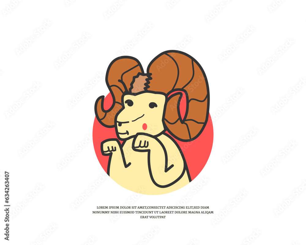 goat mascot cute illustration goat mascot cute illustration