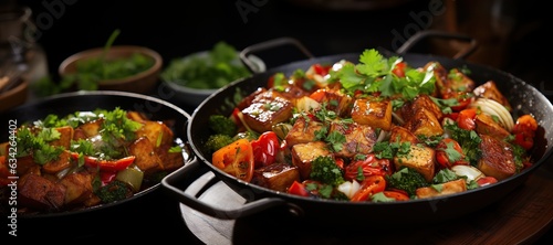 Veggie Stir-Fry with Tofu: A delicious stir-fry featuring a variety of colorful vegetables and protein-rich tofu.