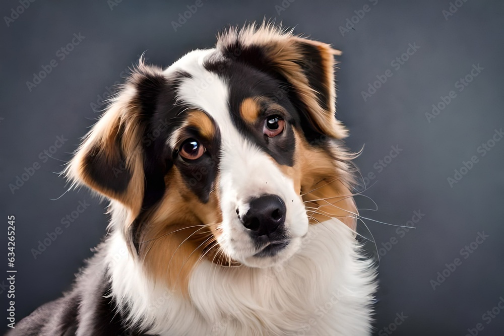 border collie puppy  generated by AI tool