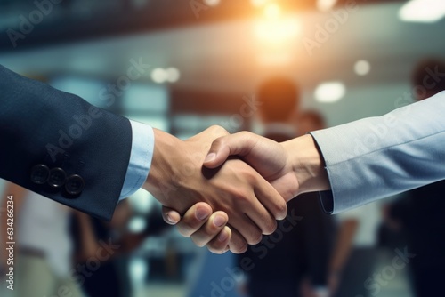 A Close Up Of Two People Shaking Hands. Body Language, Signals Of Trust, Teamwork, Positive Attitudes, Leadership, Connection, Friendship, Collaboration