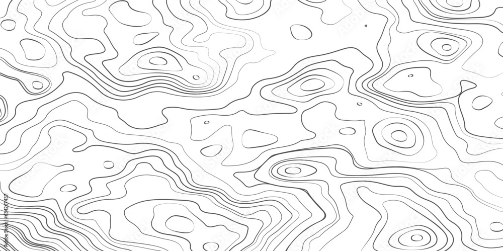 Abstract black and white topographic contours lines of mountains. Topography map art curve drawing. vector illustration. Abstract black and white topographic contours lines of mountains. Topography map art curve drawing. vector illustration.
