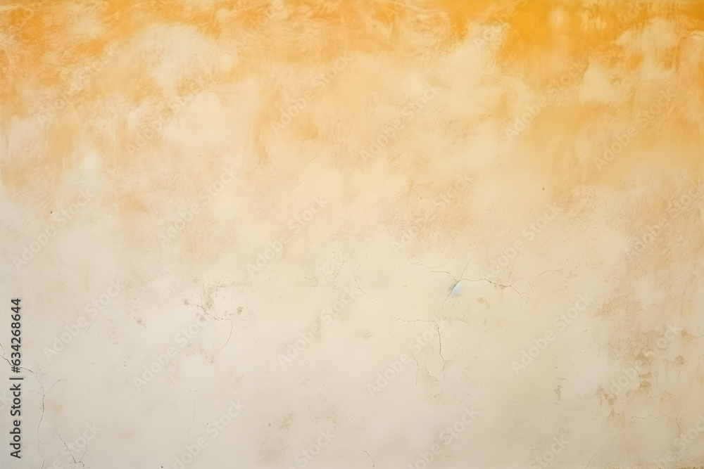 Fototapeta premium Colour old concrete wall texture background. Close up retro plain cream color cement wall background texture
