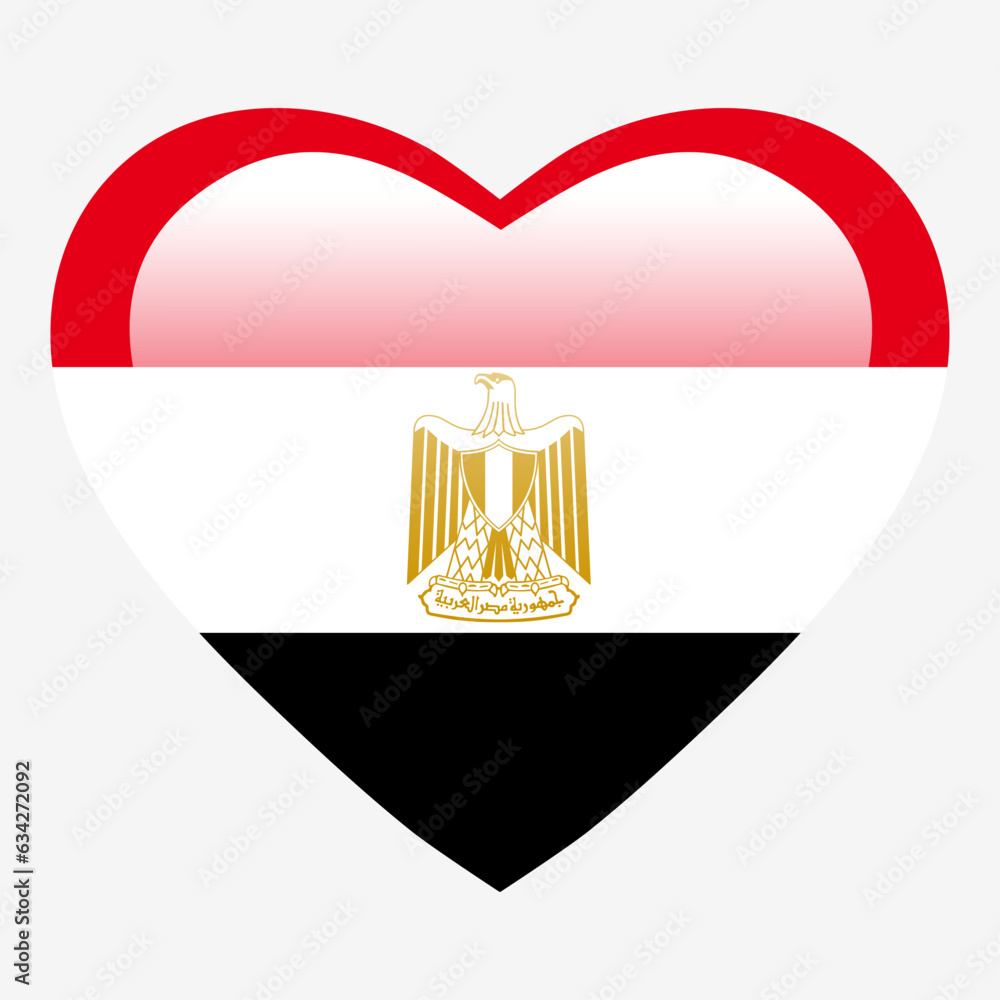 Love Egypt flag, Egypt heart glossy button, Egypt flag icon symbol of love. Patriotic national Egypt symbol. Love Egypt flag, Egypt heart glossy button, Egypt flag icon symbol of love. Patriotic national Egypt symbol.
