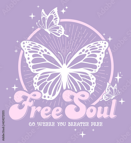 mystical butterfly graphic with slogan