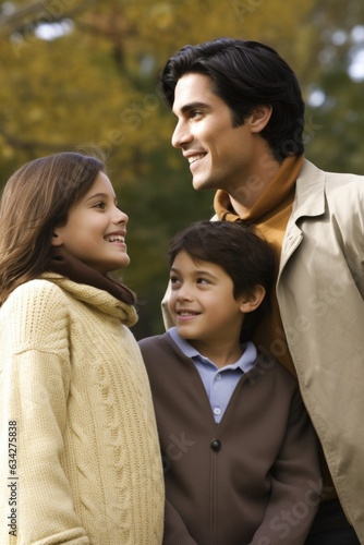 a young family spending a day outside