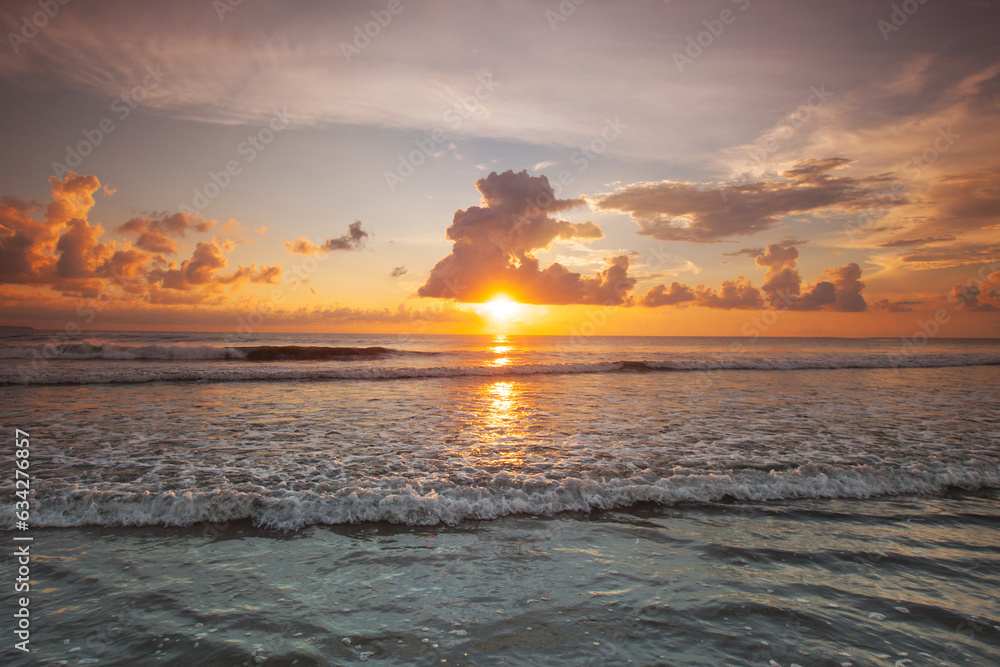 Fototapeta premium Sunset over sea on Bali