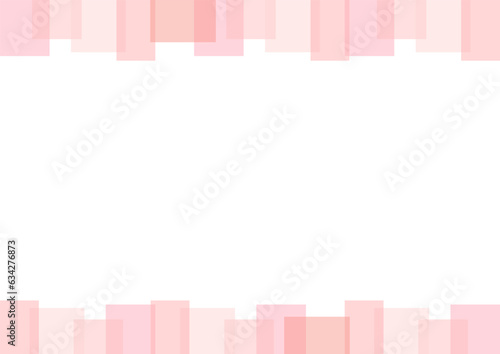 Obraz na plátně 背景　透明な重なりの枠　ピンク
