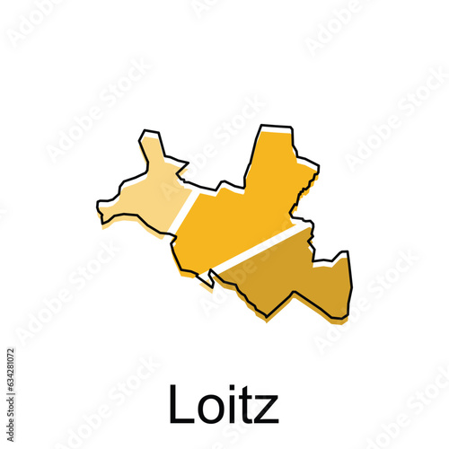 Loitz map. vector map of the German Country. Borders of for your infographic. Vector illustration design template photo