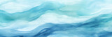 Turquoise Abstract Watercolor Background - Elegance and Beauty in Sea Waves Gradient