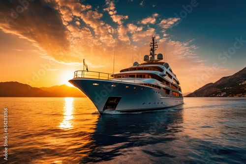 Luxury Yacht in the Mediterranean © mindscapephotos