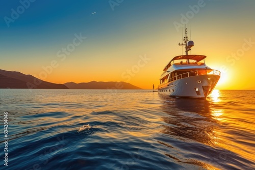 Luxury Yacht in the Mediterranean