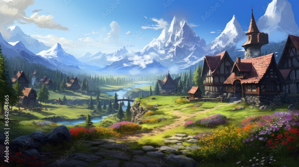 Fantasy RPG Land Game Art